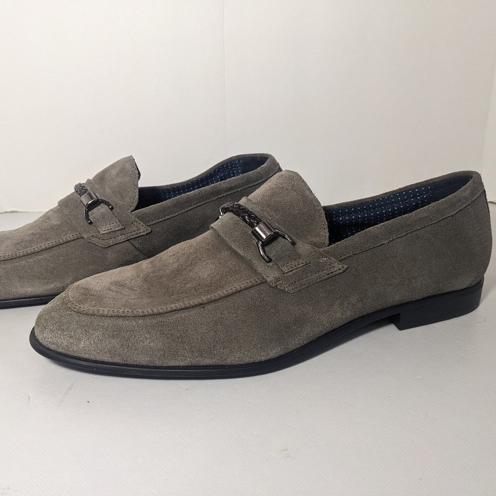 NEW- Men's Size 10M Section X Shoes Slip-on 502SX0000 (Leather & Manmade) Gray